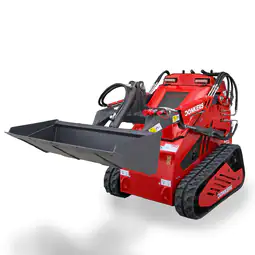 Cargadora de orugas LM400 de Donker, motor B&S de 23 CV, 400 kg.